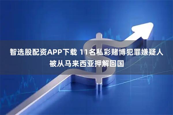 智选股配资APP下载 11名私彩赌博犯罪嫌疑人被从马来西亚押解回国