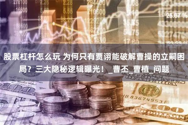 股票杠杆怎么玩 为何只有贾诩能破解曹操的立嗣困局？三大隐秘逻辑曝光！_曹丕_曹植_问题